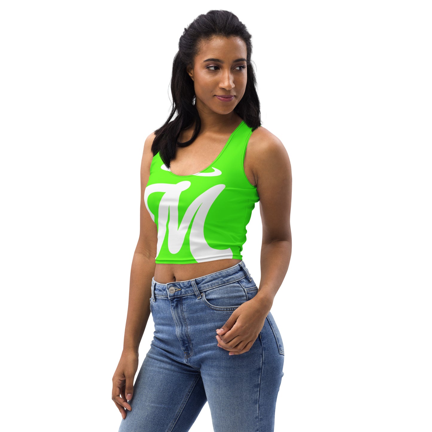 Marthann Neon Green Crop Top