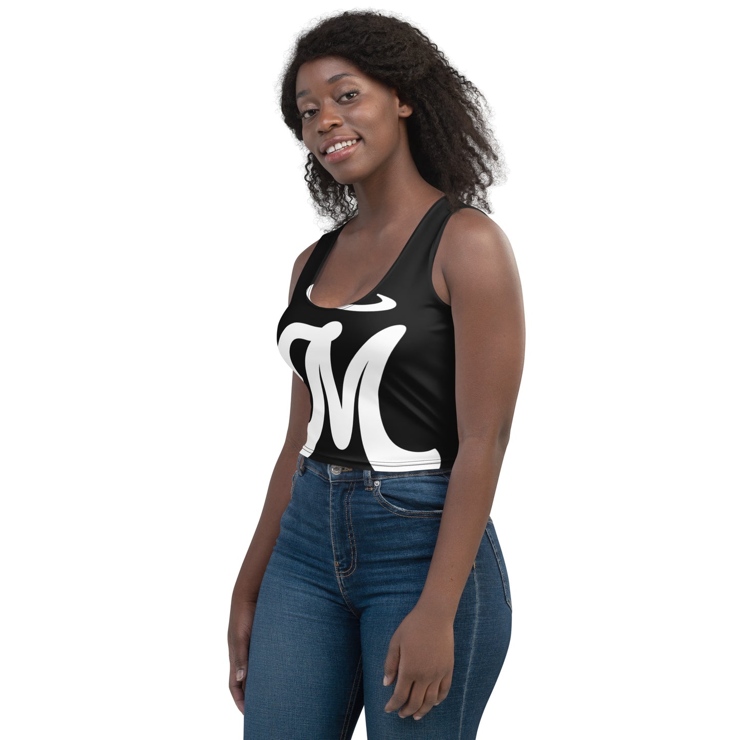 Marthann Black Crop Top