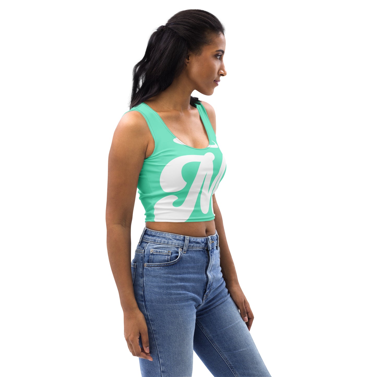 Marthann Screamin Aqua Fresh Crop Top