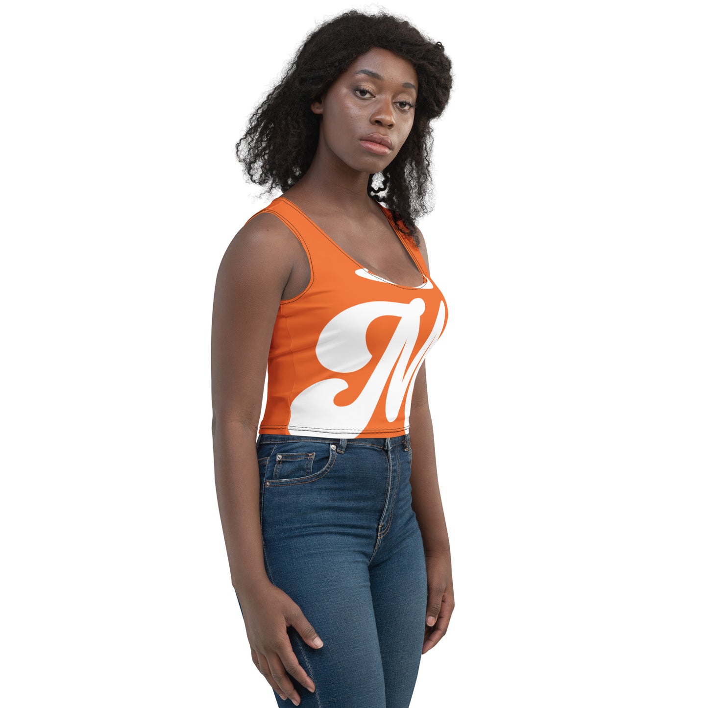 Marthann Orange Crop Top