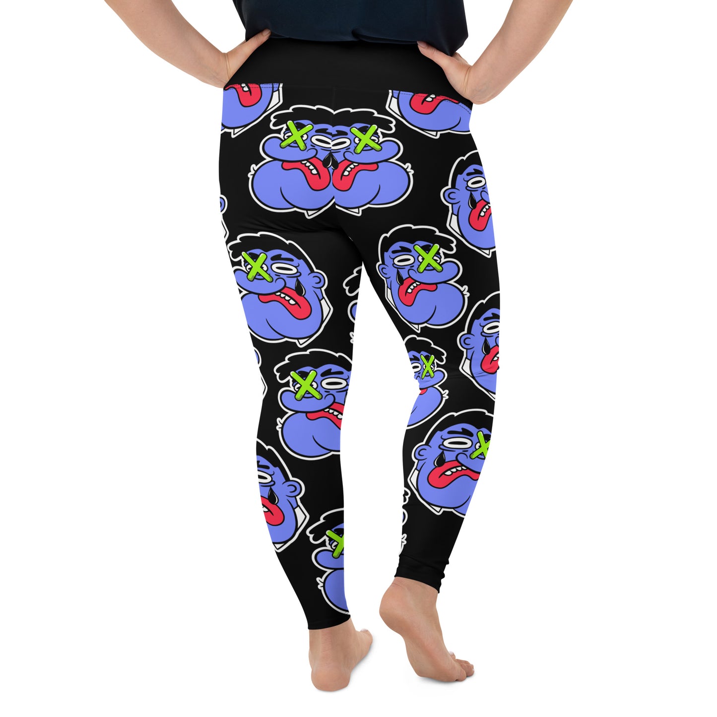 Marthann Big Face Plus Size Leggings