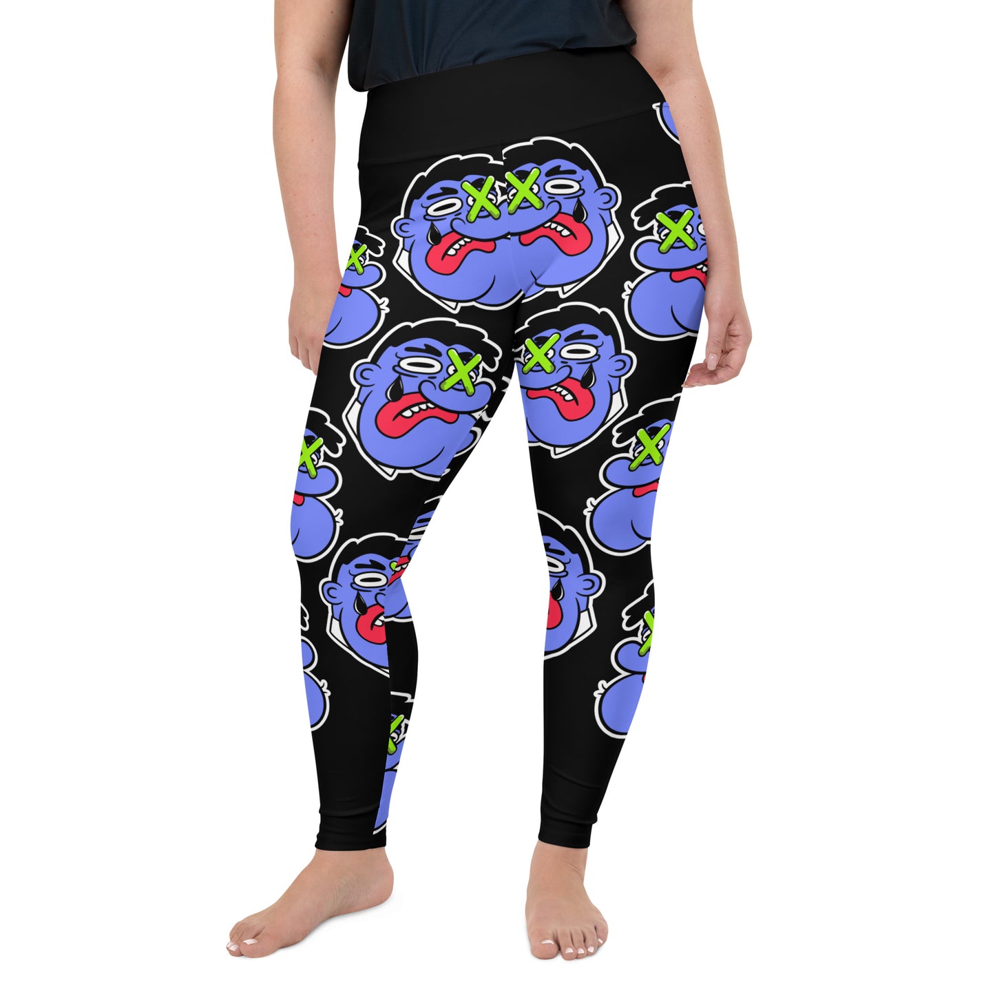 Marthann Big Face Plus Size Leggings