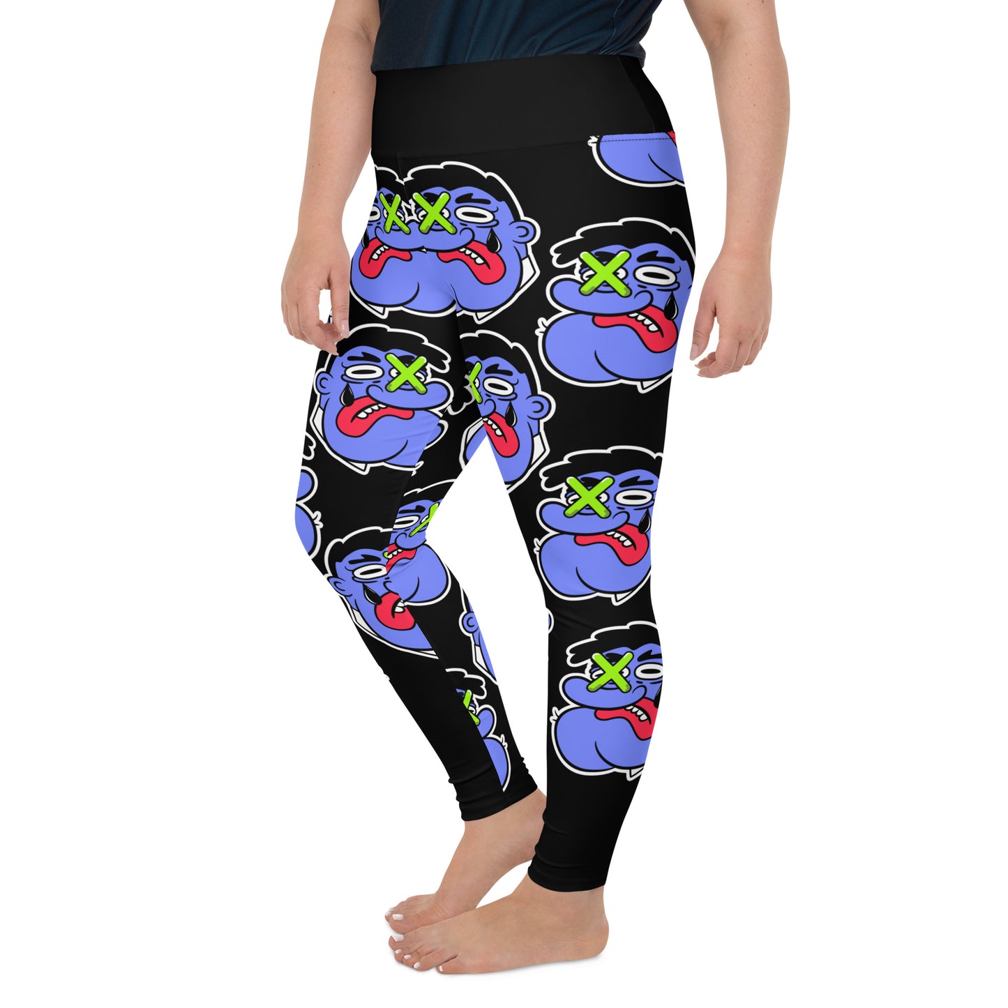 Marthann Big Face Plus Size Leggings