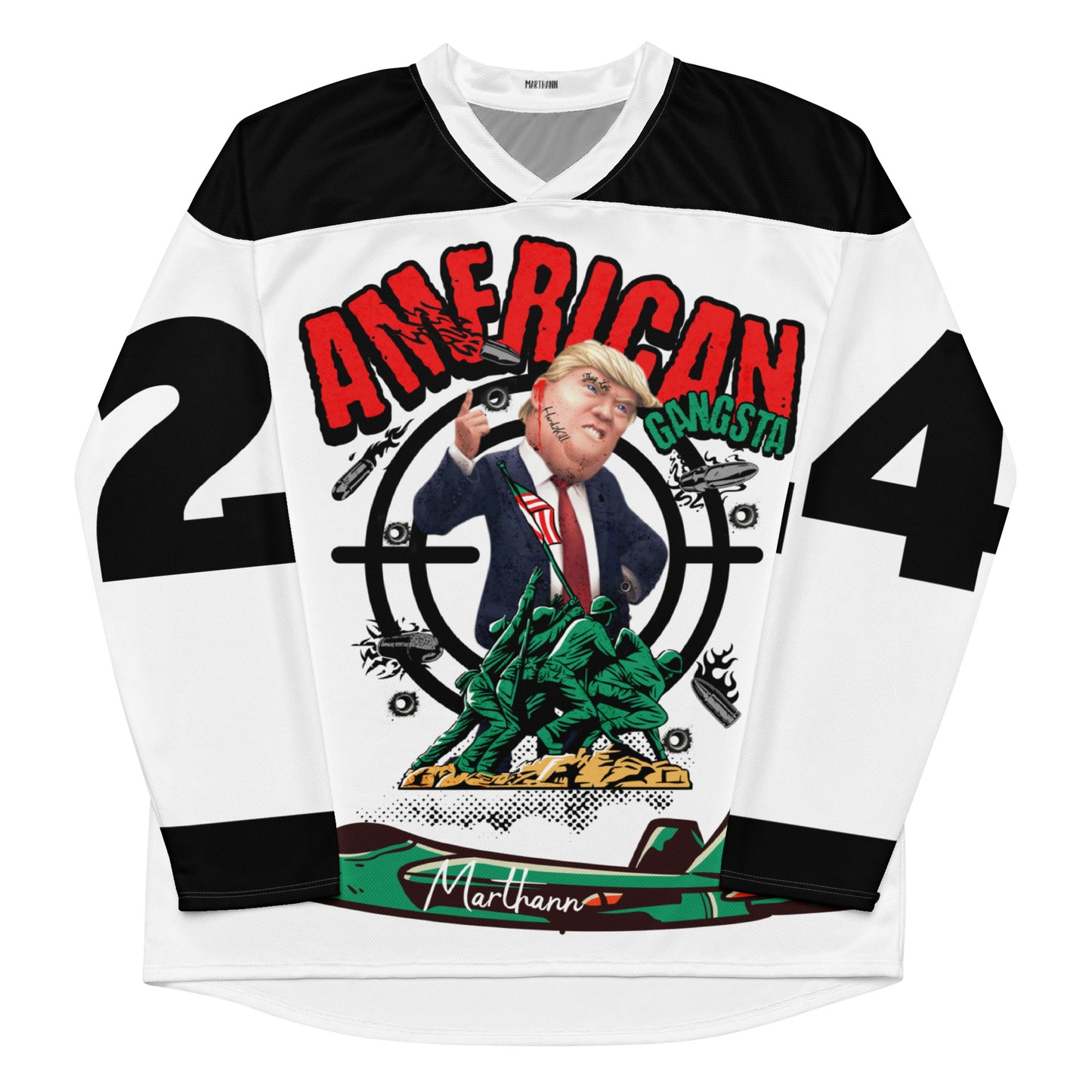 Marthann American Gangsta Hockey Jersey