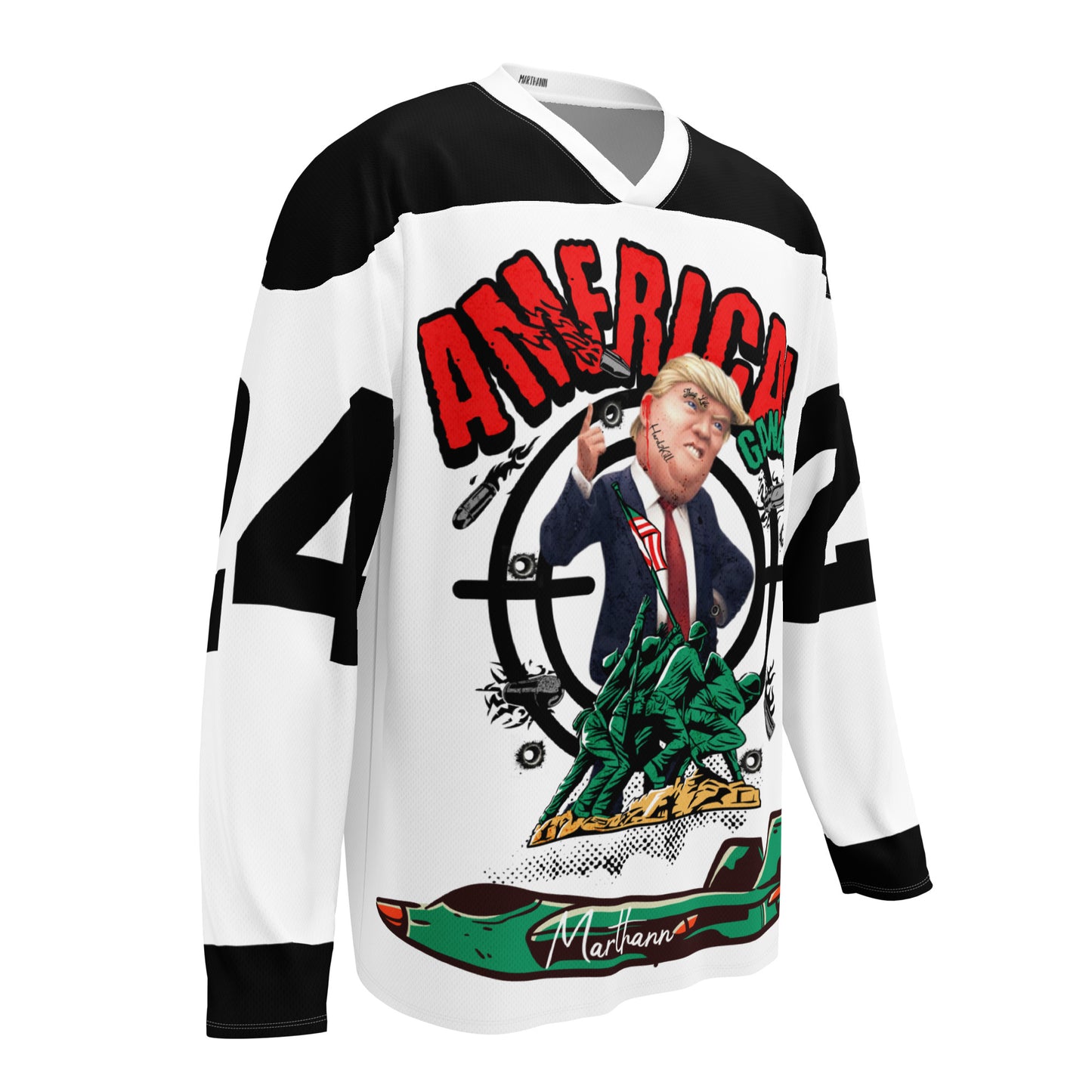 Marthann American Gangsta Hockey Jersey