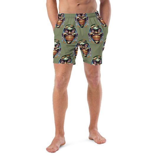 Marthann Army 2 Swim Trunks|Sage Green