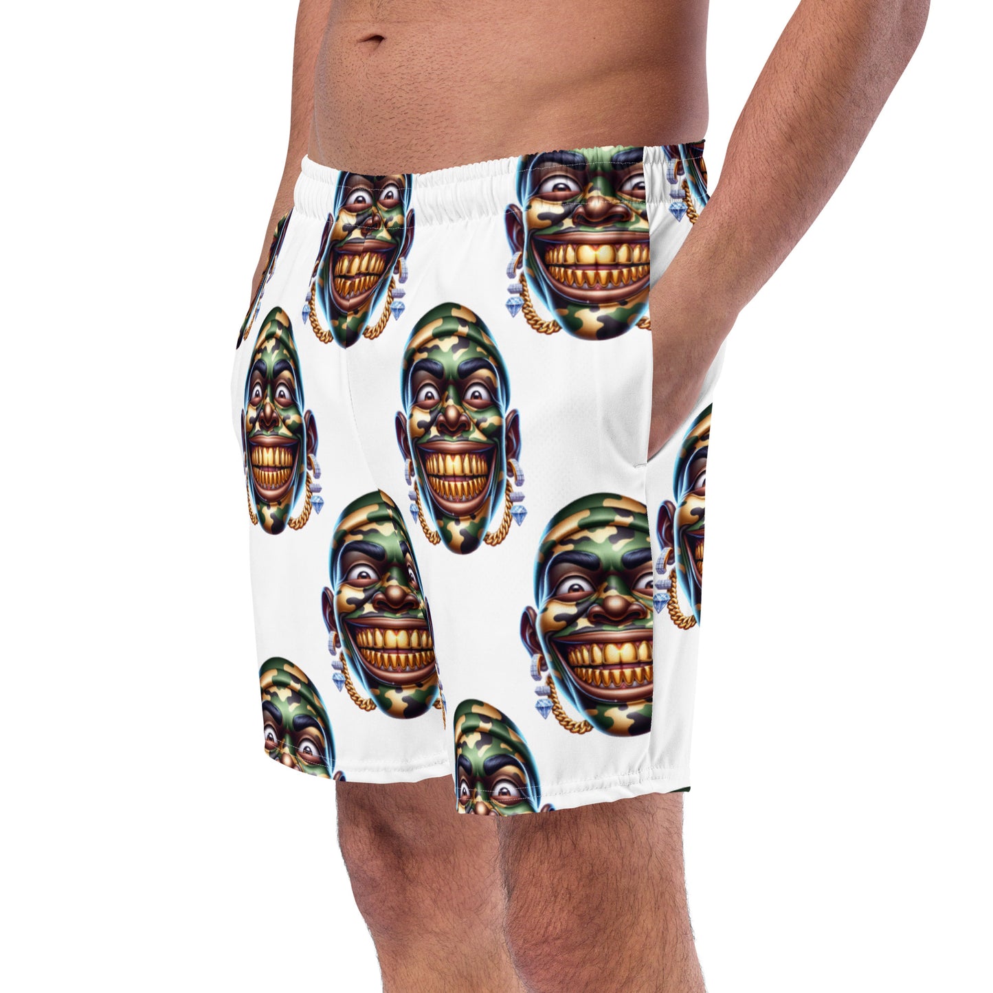 Marthann Army 2 Swim Trunks|White