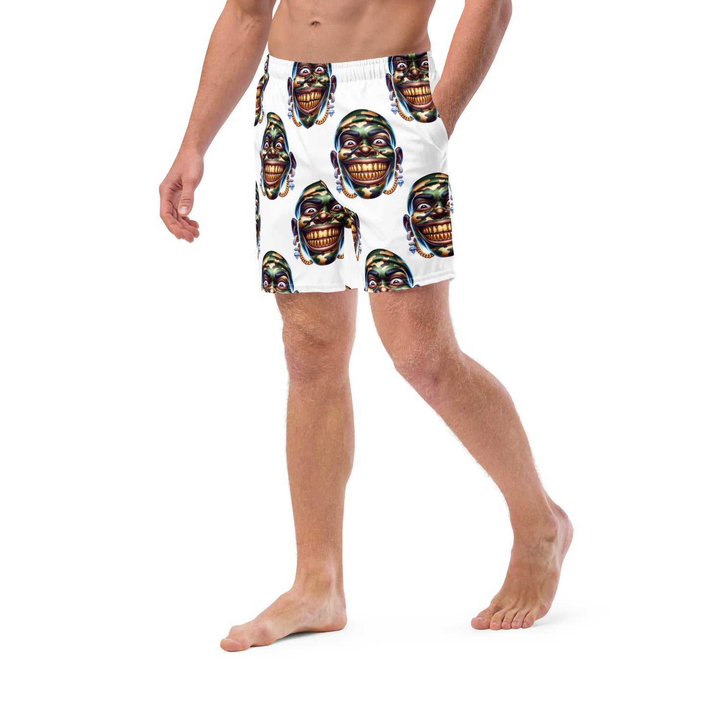 Marthann Army 2 Swim Trunks|White