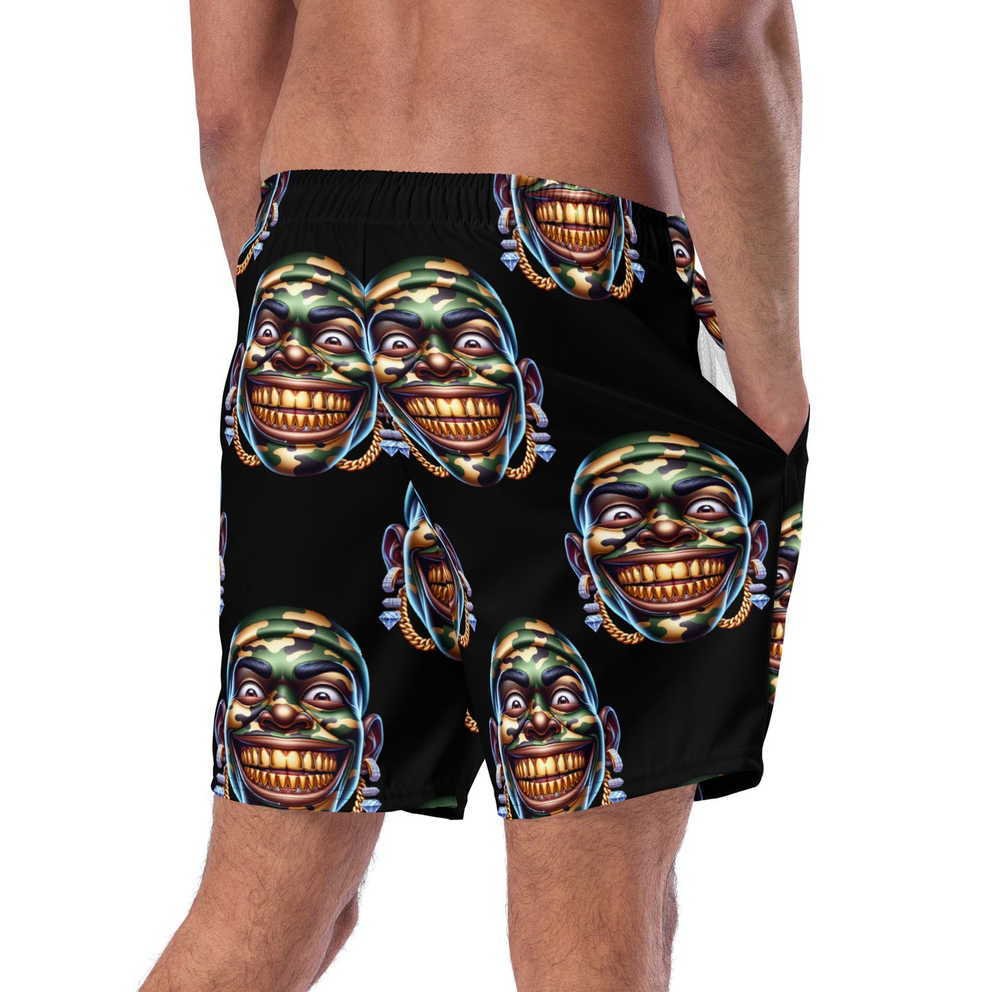 Marthann Army 2 Swim Trunks|Black