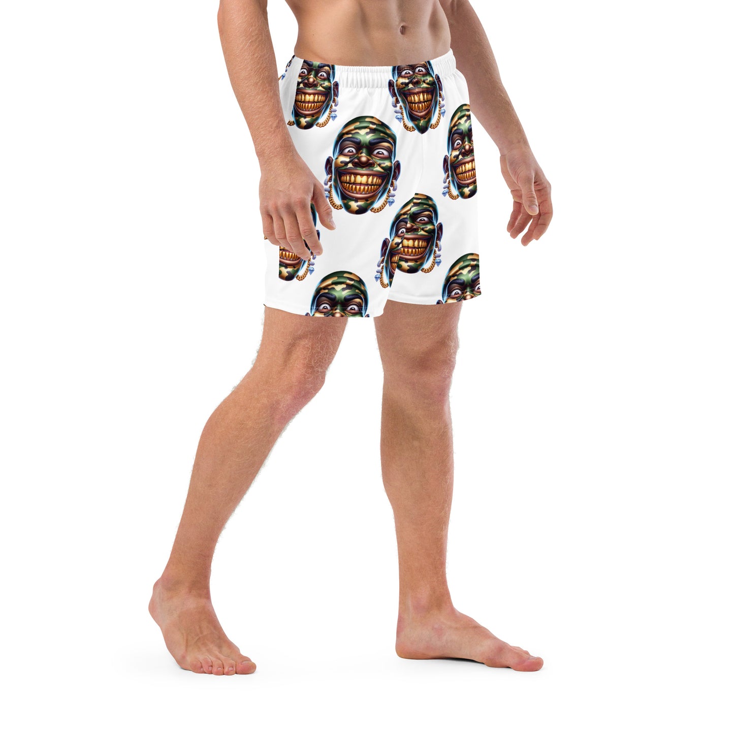 Marthann Army 2 Swim Trunks|White