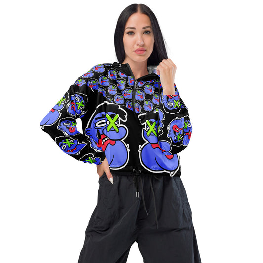 Marthann Big Face cropped windbreaker