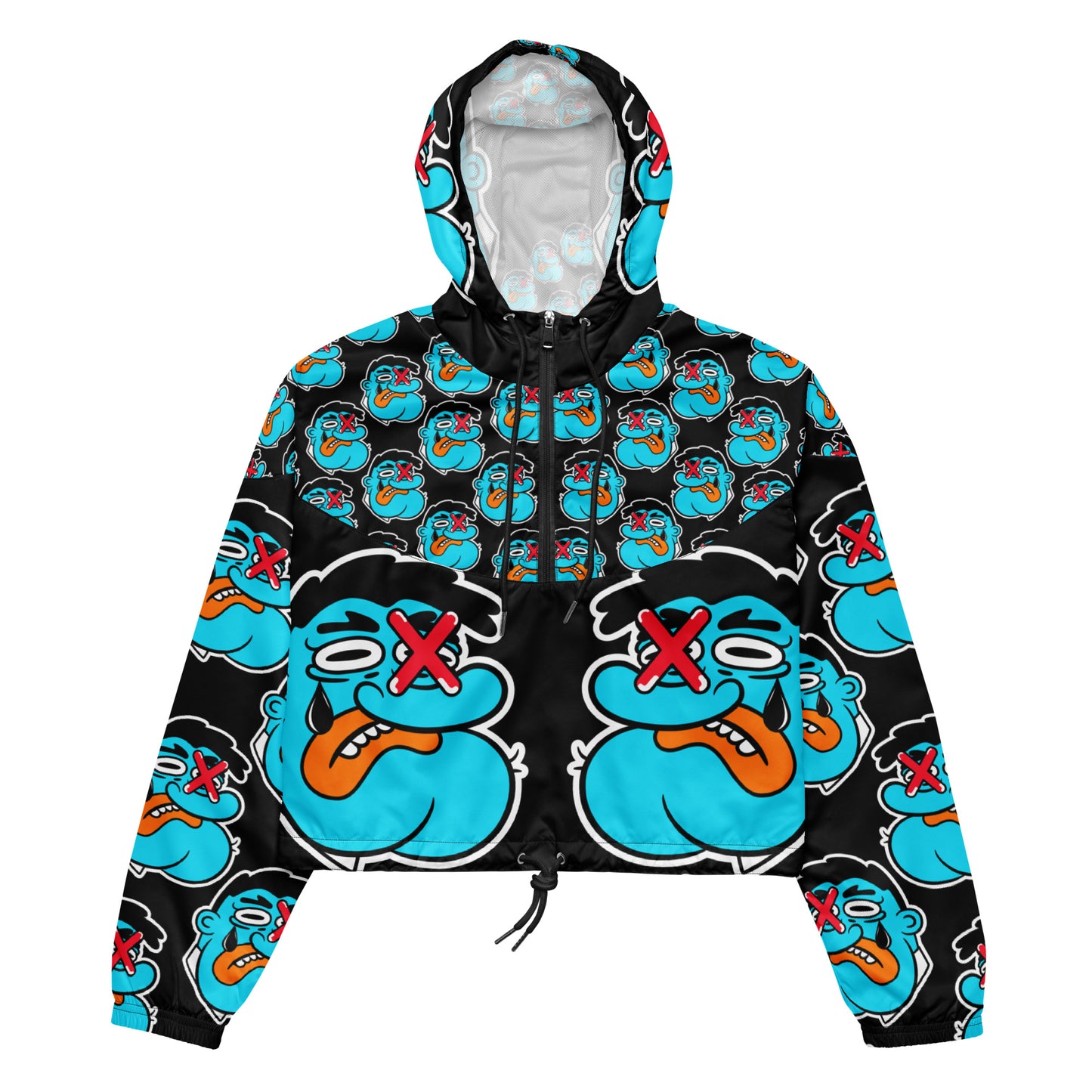 Marthann Big Face 2 cropped windbreaker