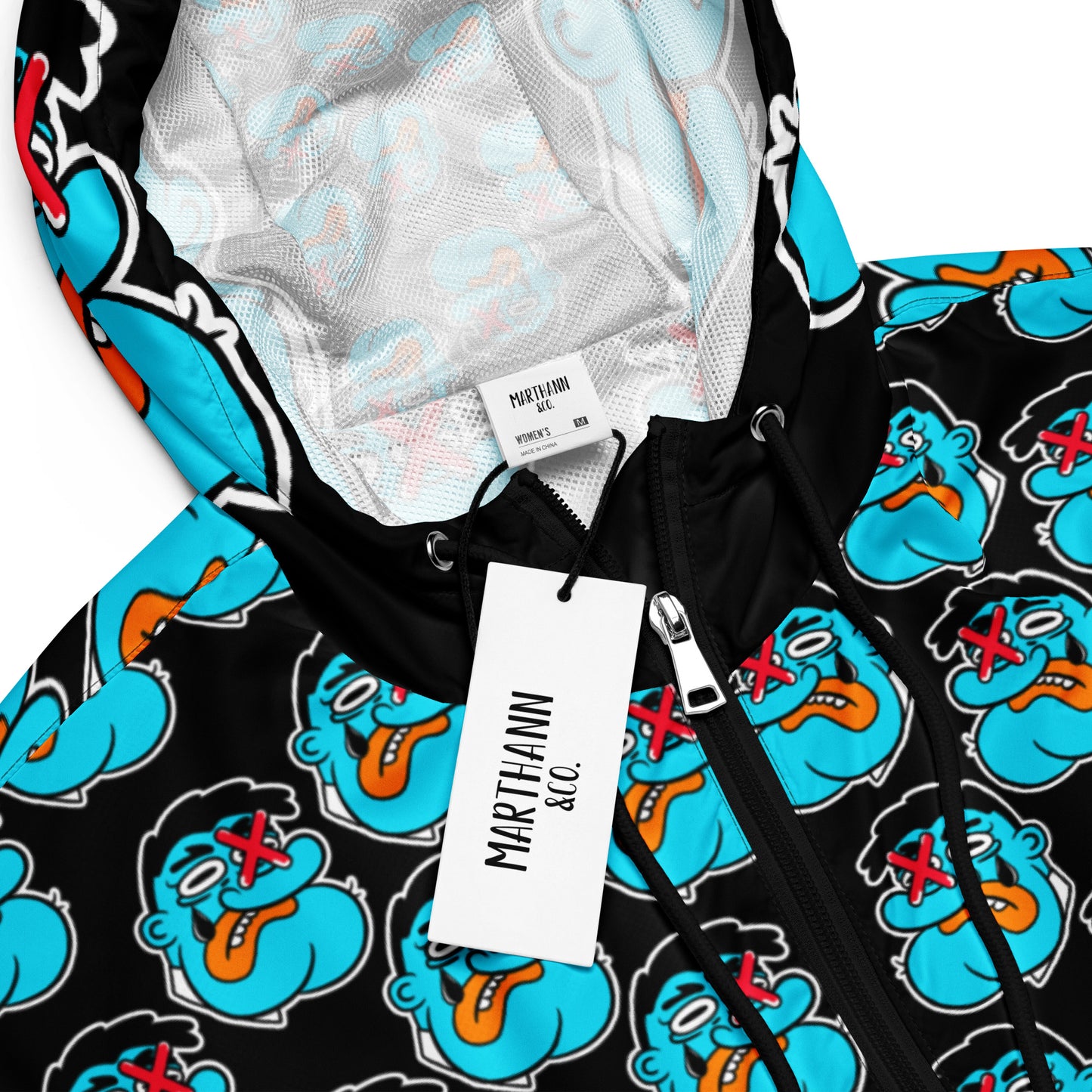 Marthann Big Face 2 cropped windbreaker