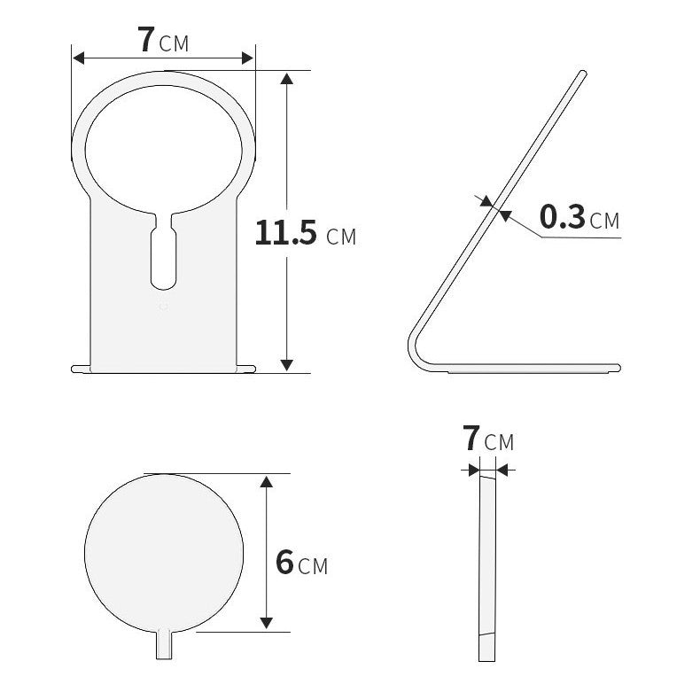 Magnetic Wireless Charging Bracket Aluminum Alloy Desktop Lazy