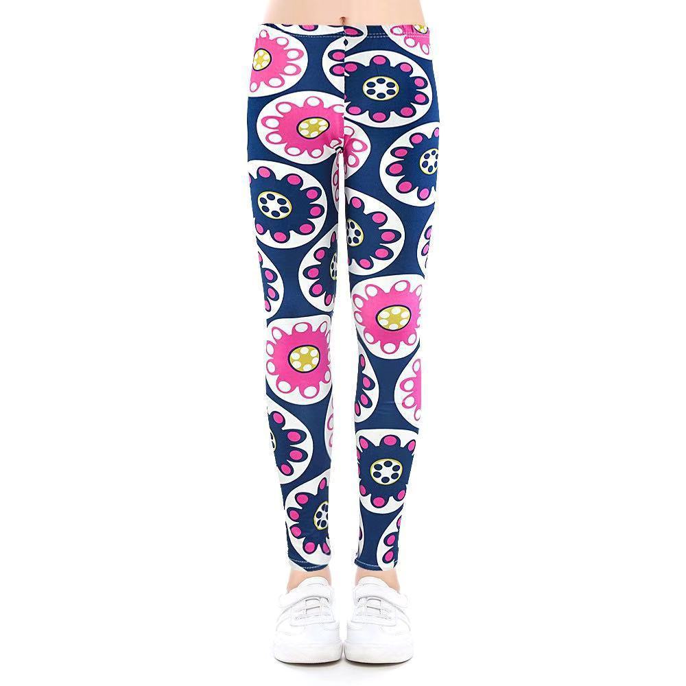 Fashion Girls Cute Print Legging Trousers